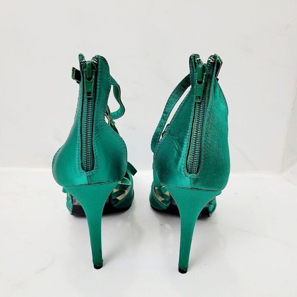 Revamped Green Party High Heels Shoes Size: 8 US - Picture 5 of 8